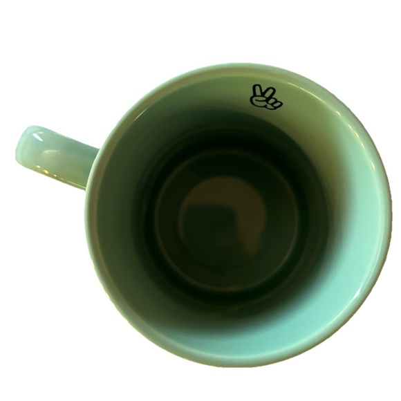 Life Is Good Mug Green Peace Sign New - Picture 2 of 5